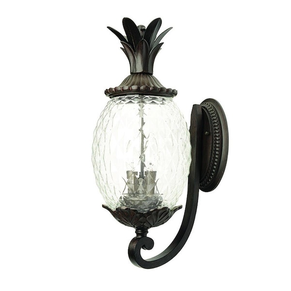 Estallar 21.75 x 9.5 x 12.5 in. Lanai 3-Light Black Coral Wall Light ES3101833 - main